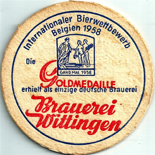 wittingen gf-ni wittinger rund 1b (215-goldmedaille 1958-blaurot)